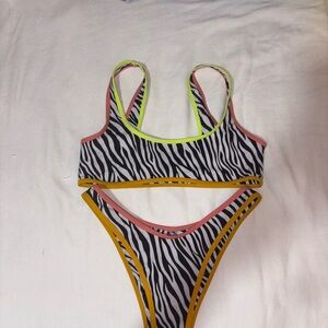 Zebra Print Bikini Set